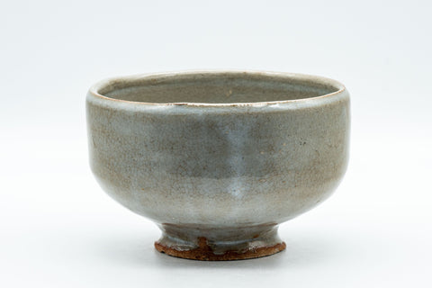 Japanese Matcha Bowl - Milky Glazed Hantsutsu-gata Chawan - 400ml