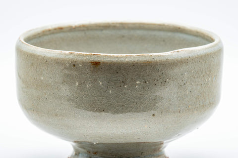 Japanese Matcha Bowl - Milky Glazed Hantsutsu-gata Chawan - 400ml
