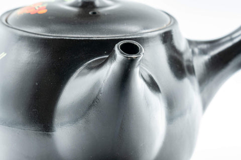 Japanese Kyusu - Black Kurodei Tokoname-yaki Teapot - 375ml - Tezumi