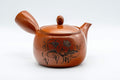 Tezumi — Japanese Kyusu - Floral Tokoname-yaki Teapot - 350ml — three-quarter view