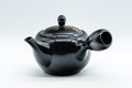 Japanese Kyusu - Black Kurodei Tokoname-yaki Teapot - 400ml - Tezumi