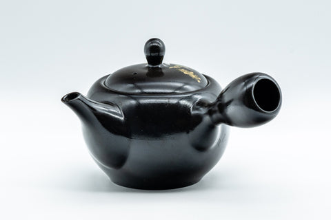 Japanese Kyusu - Black Kurodei Tokoname-yaki Teapot - 400ml - Tezumi