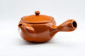 Tezumi — Japanese Kyusu - Large Sakura Tokoname-yaki Teapot - 600ml — side view showing the spout