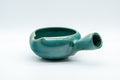 Japanese Yuzamashi - Turquoise Side-handled Water Cooler - 250ml - side view of the turquoise side-handled water cooler