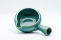 Japanese Yuzamashi - Turquoise Side-handled Water Cooler - 250ml - top-down view showing the interior and side handle