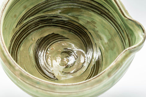 Japanese Katakuchi - Large Brush Glazed Spouted Matcha Bowl - 700ml - Tezumi