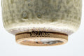 Japanese Teacup - Milky Green Koishiwara-yaki Yunomi - 180ml - closeup of the underside showing the foot ring