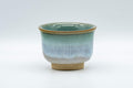 Tezumi — Japanese Teacup - Flared Blue-green Yunomi - 125ml — front view from an alternate angle