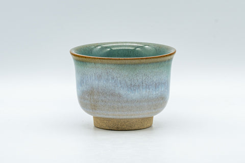Tezumi — Japanese Teacup - Flared Blue-green Yunomi - 125ml — front view