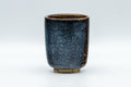 Tezumi — Japanese Teacup - Blue Yuteki Yunomi - 110ml — three-quarter view