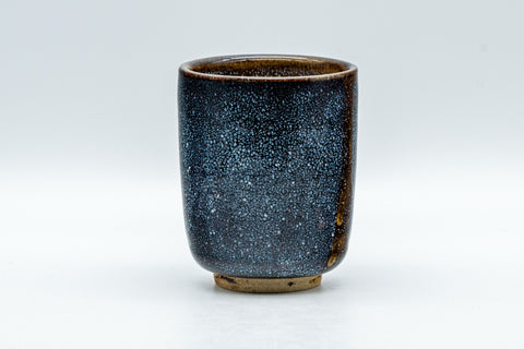 Tezumi — Japanese Teacup - Blue Yuteki Yunomi - 110ml — three-quarter view