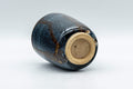 Tezumi — Japanese Teacup - Blue Yuteki Yunomi - 110ml — inverted showing the foot ring