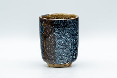 Tezumi — Japanese Teacup - Blue Yuteki Yunomi - 110ml — front view from an alternate angle