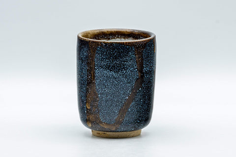 Tezumi — Japanese Teacup - Blue Yuteki Yunomi - 110ml — front view