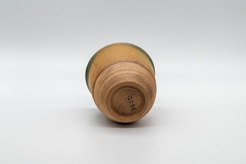 Japanese Teacup - Orange Tsutsu-gata Yunomi - 160ml