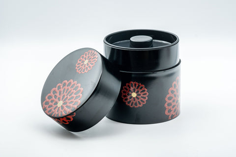 Japanese Chazutsu - Hakoya Floral Canister - 350ml - Tezumi