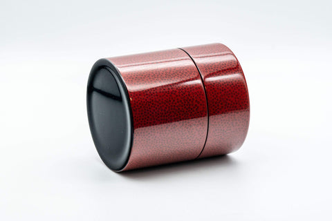 Japanese Chazutsu - 七々子塗 Nanako-nuri - Urushi Lacquer Tea Canister - 350ml - Tezumi