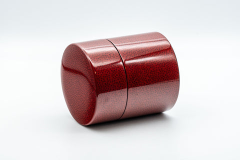 Japanese Chazutsu - 七々子塗 Nanako-nuri - Urushi Lacquer Tea Canister - 350ml - Tezumi