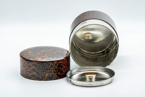 Japanese Chazutsu - 唐塗 Kara-nuri Urushi Lacquer Canister - 350ml - Tezumi