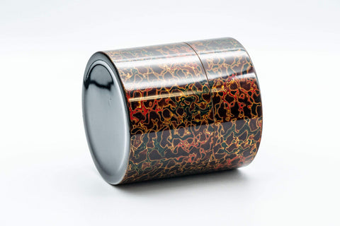 Japanese Chazutsu - 唐塗 Kara-nuri Urushi Lacquer Canister - 350ml - Tezumi
