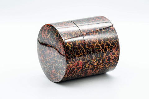 Japanese Chazutsu - 唐塗 Kara-nuri Urushi Lacquer Canister - 350ml - Tezumi