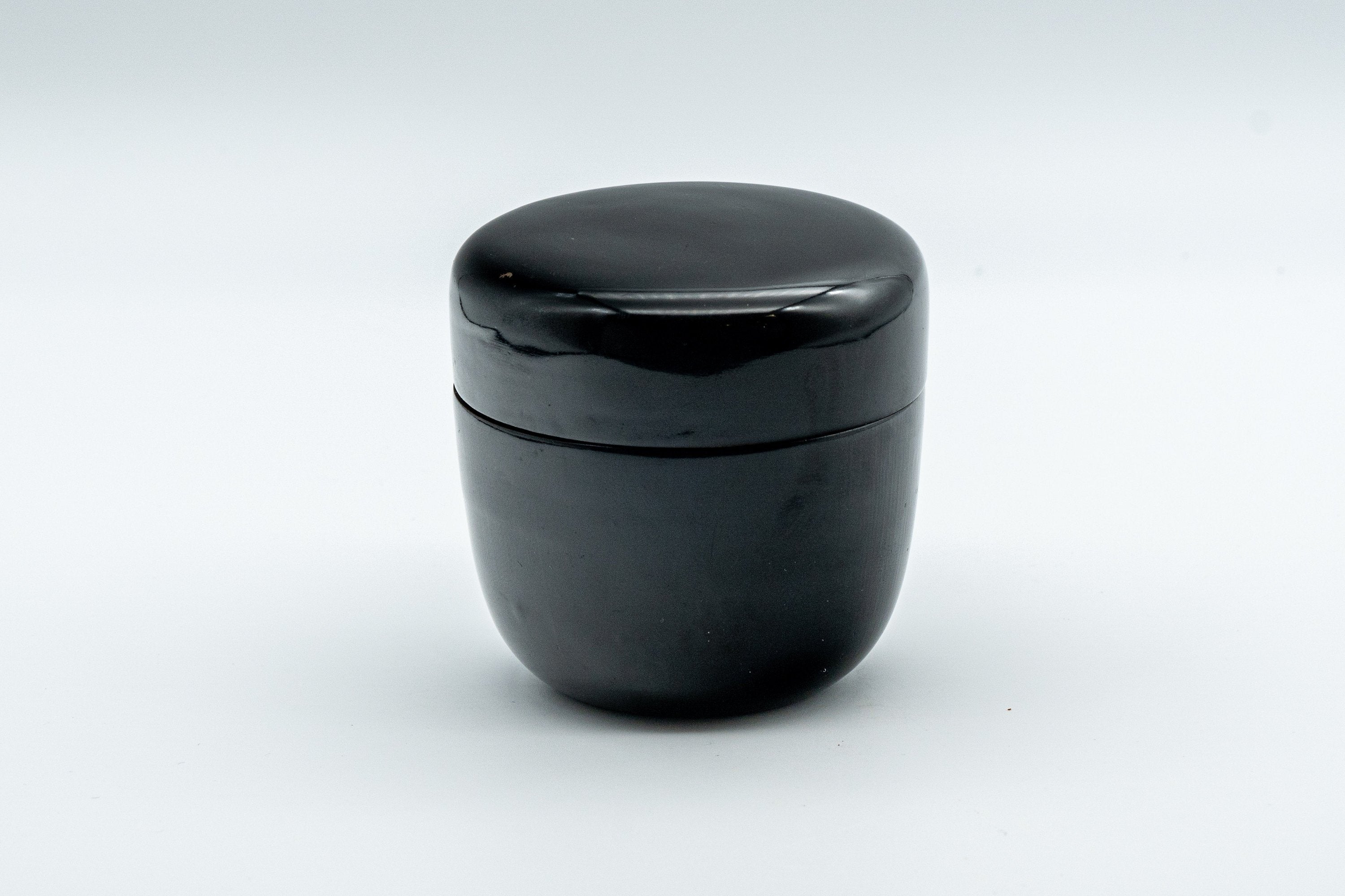 Japanese Natsume - Black Urushi Lacquer Matcha Tea Caddy - 50ml - Tezumi