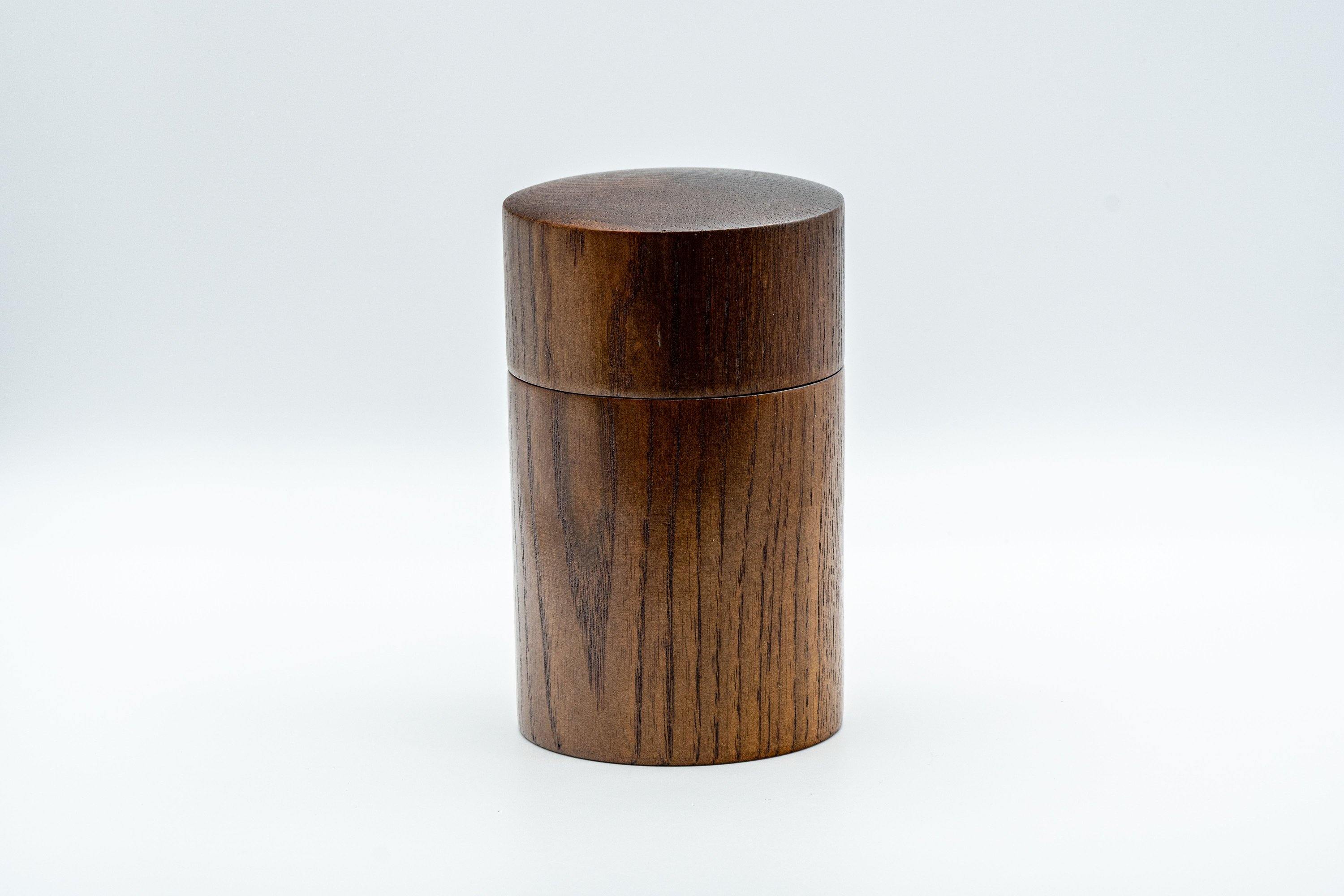 Japanese Chazutsu - Keyaki Zelkova Wooden Tea Canister - 225ml - Tezumi
