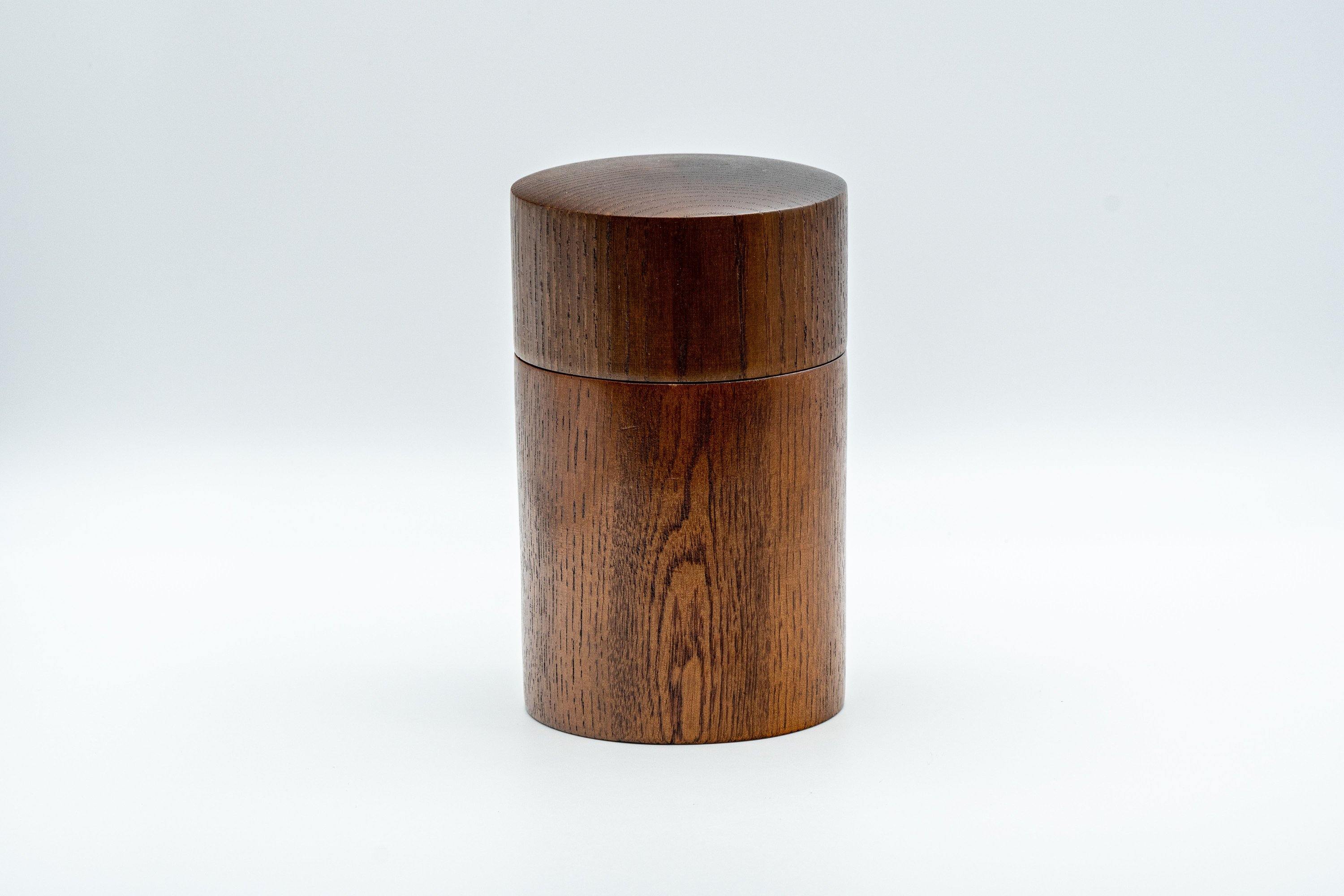 Japanese Chazutsu - Keyaki Zelkova Wooden Tea Canister - 225ml - Tezumi