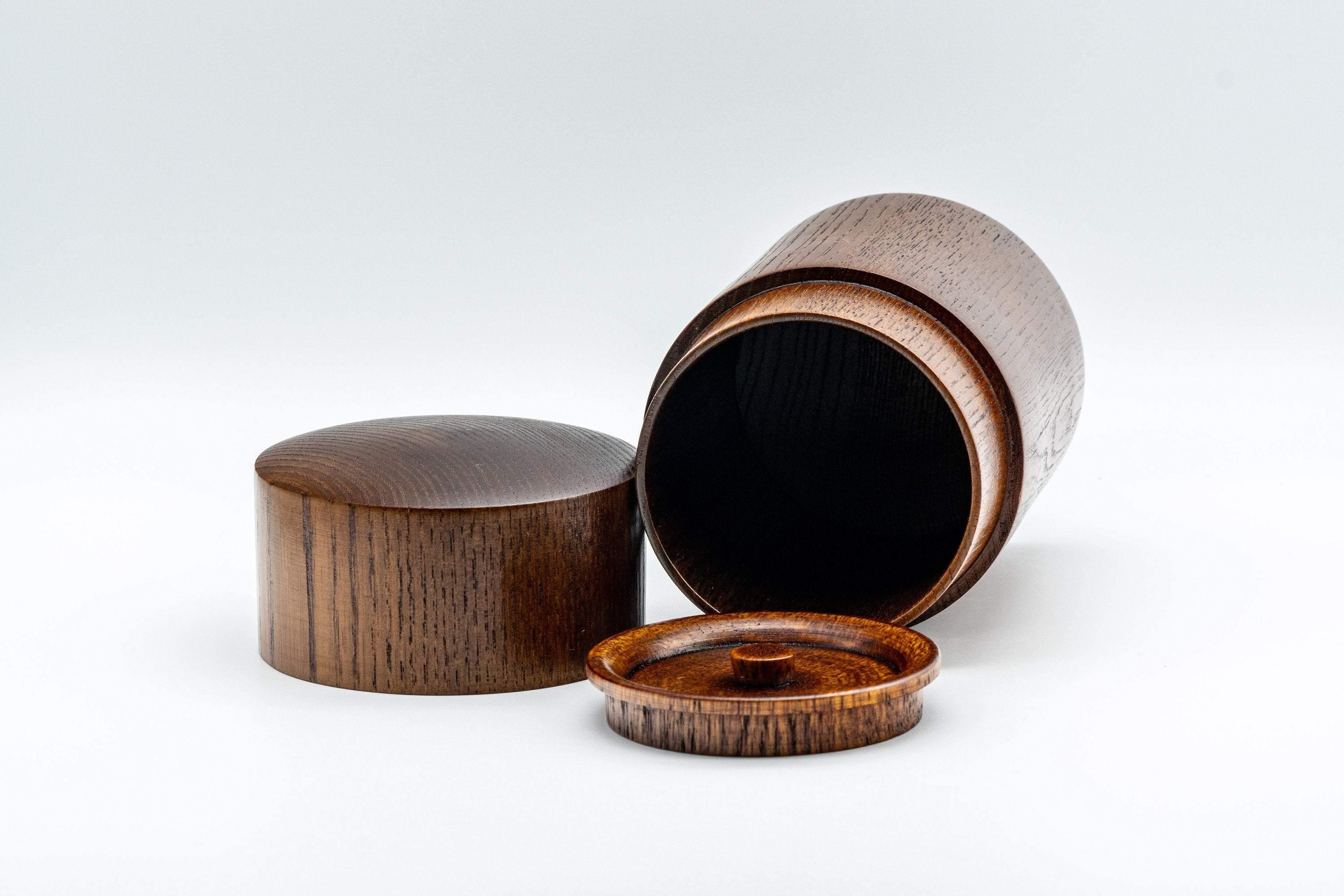 Japanese Chazutsu - Keyaki Zelkova Wooden Tea Canister - 225ml - Tezumi