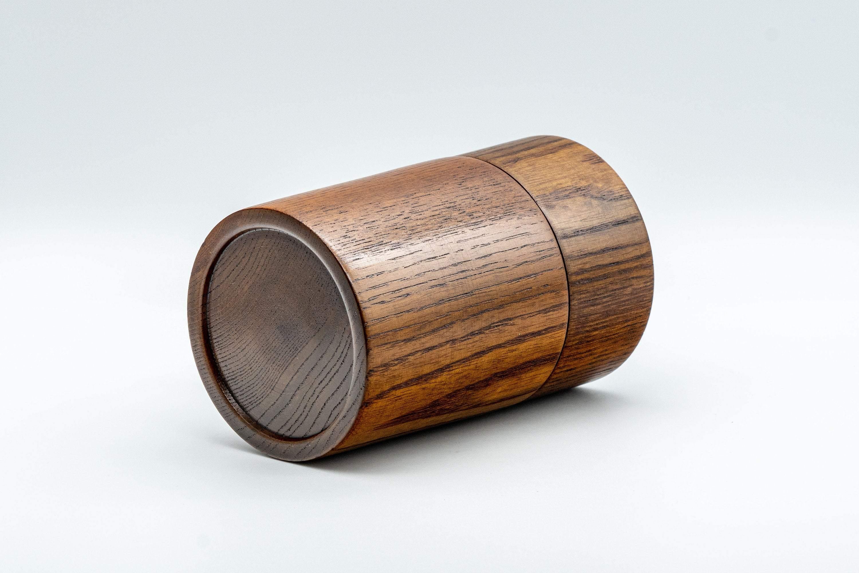 Japanese Chazutsu - Keyaki Zelkova Wooden Tea Canister - 225ml - Tezumi