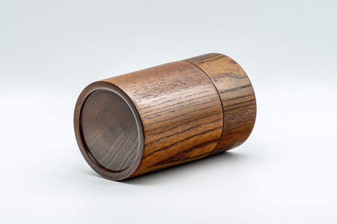 Japanese Chazutsu - Keyaki Zelkova Wooden Tea Canister - 225ml - Tezumi