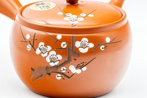 Japanese Kyusu - Sakura Cherry Blossoms Tokoname-yaki Debeso Teapot - 330ml