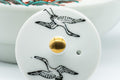 Japanese Kyusu - White Crane and Tortoise Do-ake Tea and Sake Pot - 300ml - Tezumi