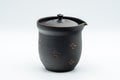 Japanese Chaho - 石龍 Uemura Hiroyuki, Sekiryu Kiln - Black Kurodei Tokoname-yaki Sasame Teapot - 300ml - Tezumi