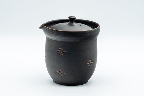 Japanese Chaho - 石龍 Uemura Hiroyuki, Sekiryu Kiln - Black Kurodei Tokoname-yaki Sasame Teapot - 300ml - Tezumi