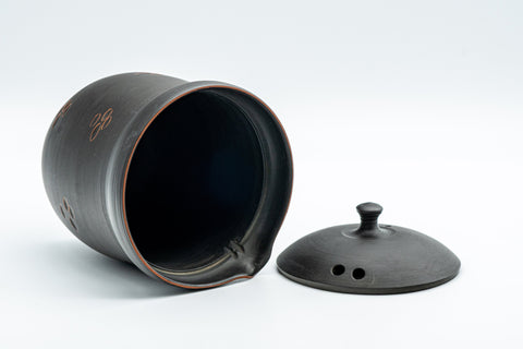 Japanese Chaho - 石龍 Uemura Hiroyuki, Sekiryu Kiln - Black Kurodei Tokoname-yaki Sasame Teapot - 300ml - Tezumi