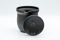 Japanese Chaho - 石龍 Uemura Hiroyuki, Sekiryu Kiln - Black Kurodei Tokoname-yaki Sasame Teapot - 300ml - Tezumi
