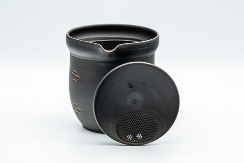 Japanese Chaho - 石龍 Uemura Hiroyuki, Sekiryu Kiln - Black Kurodei Tokoname-yaki Sasame Teapot - 300ml - Tezumi