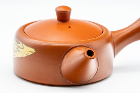 Japanese Kyusu - 玉光 Gyokko Nerikomi Striped Tokoname-yaki Debeso Teapot - 190ml