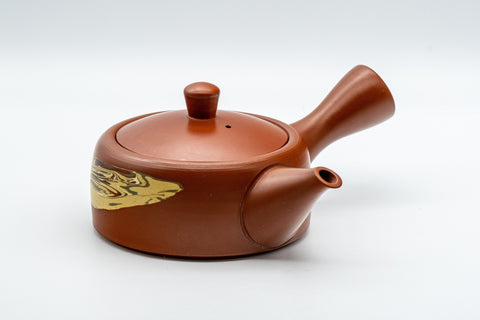 Japanese Kyusu - 玉光 Gyokko Nerikomi Striped Tokoname-yaki Debeso Teapot - 190ml