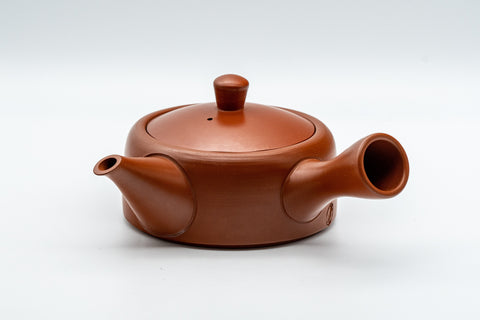 Japanese Kyusu - 玉光 Gyokko Nerikomi Striped Tokoname-yaki Debeso Teapot - 190ml