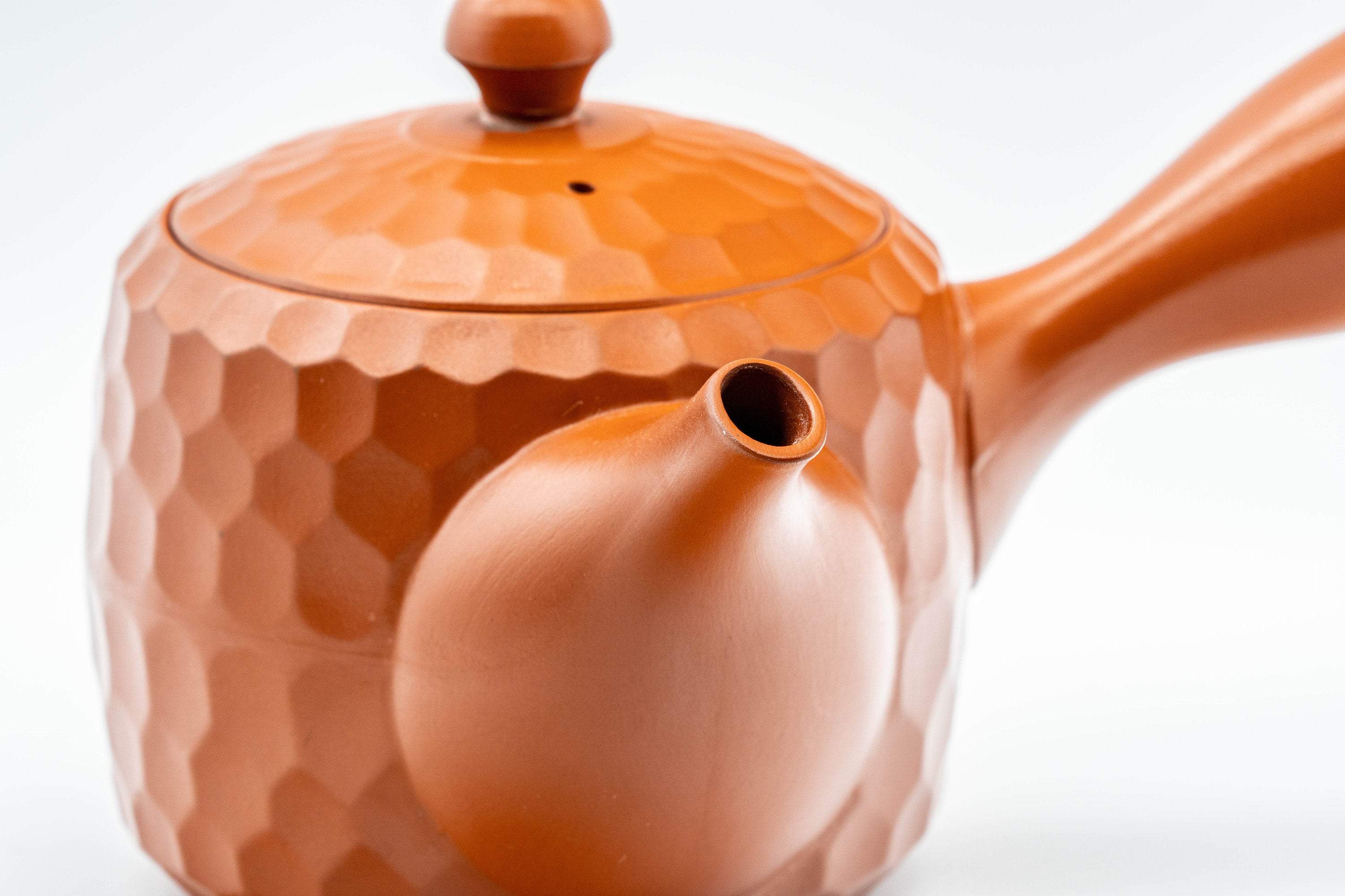 Japanese Kyusu - Hexagonal Tokoname-yaki Teapot - 350ml - Tezumi