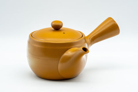 Japanese Kyusu - 富仙窯 Fusen Kiln Yellow Tokoname-yaki Teapot - 350ml
