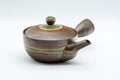 Japanese Kyusu - 童山 Ash Green Glazed Banko-yaki Teapot - 230ml - Tezumi