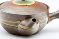 Japanese Kyusu - 童山 Ash Green Glazed Banko-yaki Teapot - 230ml - Tezumi