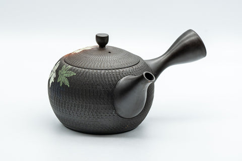 Japanese Kyusu - 玉光 Gyokko - Tochiri-style Momiji Yōhen Tokoname-yaki Debeso Teapot - 250ml
