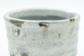 Japanese Teacup - Wabi-Sabi Tsutsu-gata Yunomi - 90ml - wide side view showing the cylindrical tsutsu-gata form