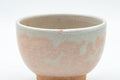 Japanese Teacup - Tsubaki Kiln Gohonte Hagi-yaki Senchawan - 80ml - wide side view showing the cup form