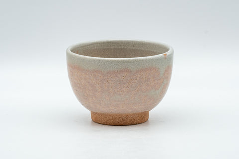 Japanese Teacup - Tsubaki Kiln Gohonte Hagi-yaki Senchawan - 80ml - another side view of the cup