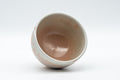 Japanese Teacup - Tsubaki Kiln Gohonte Hagi-yaki Senchawan - 80ml - high angle view into the interior